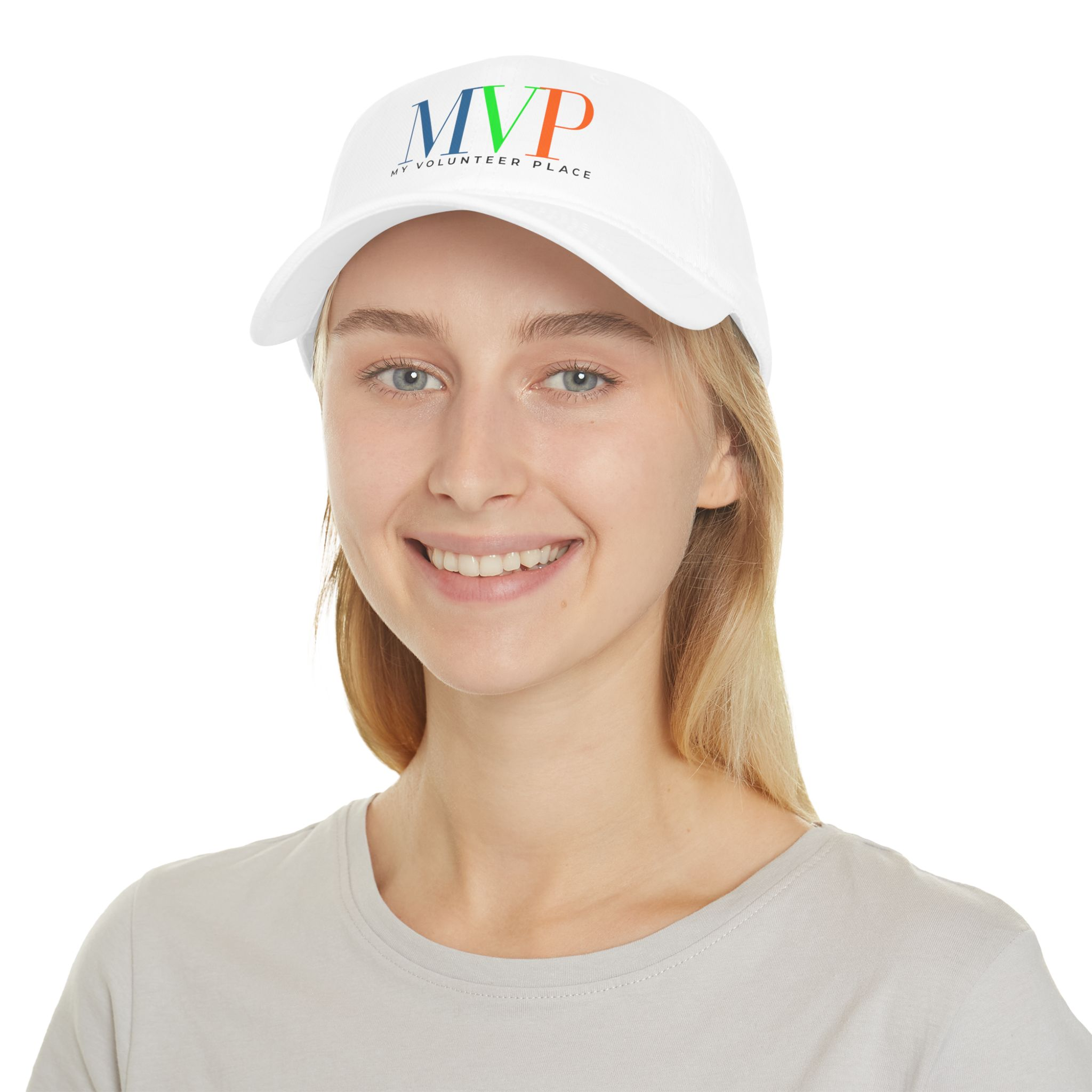Low Profile MVP Baseball Cap (white cap) - Image 4