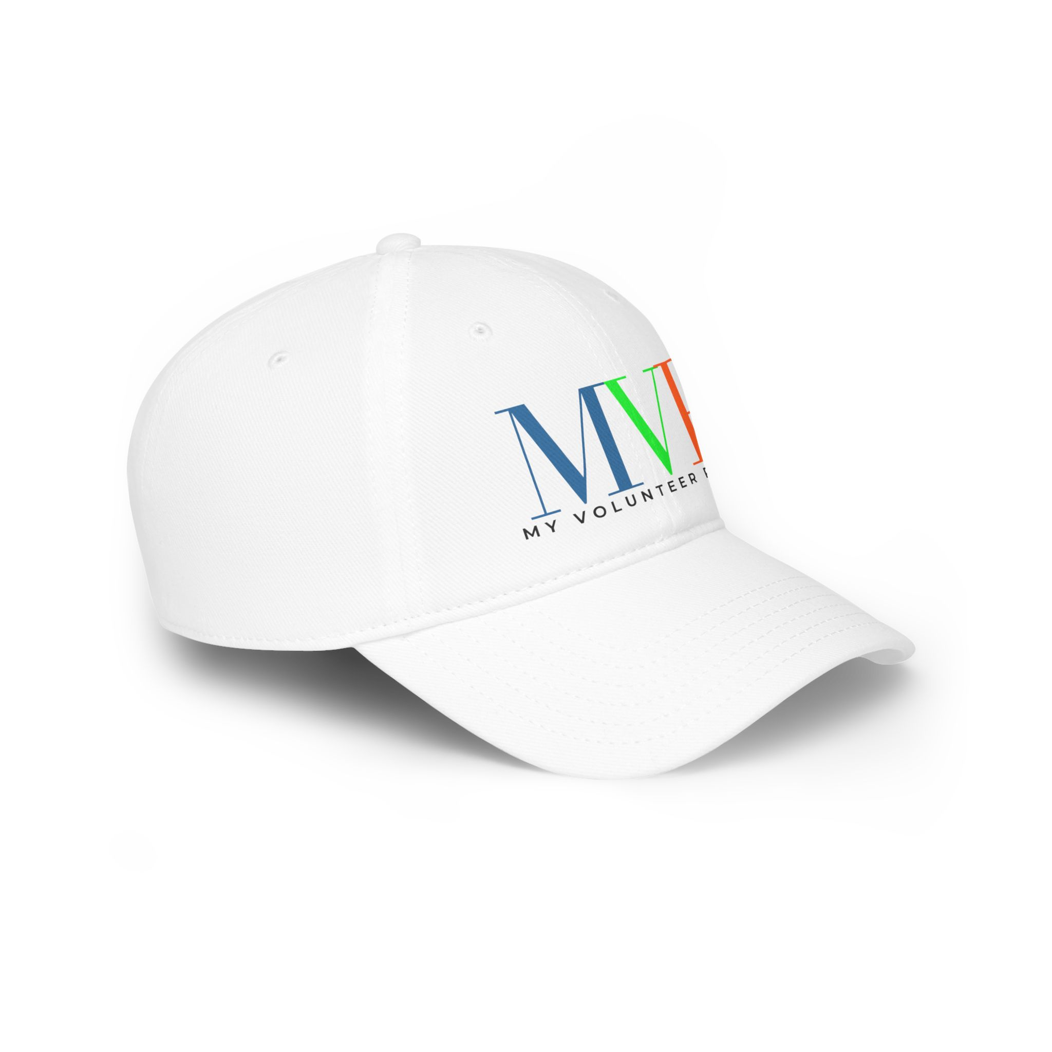 Low Profile MVP Baseball Cap (white cap) - Image 3